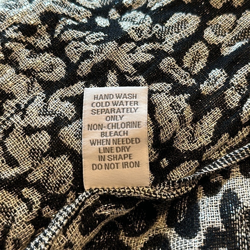 Animal Print Scarf with Fringe - Picture 6 of 17
